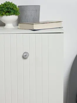 Ручка-кнопка тундра рк020cp, цвет хром, 8 шт