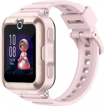 Умные часы детские Huawei KIDS 4 PRO, 1.41" OLED, розовый (55027637)
