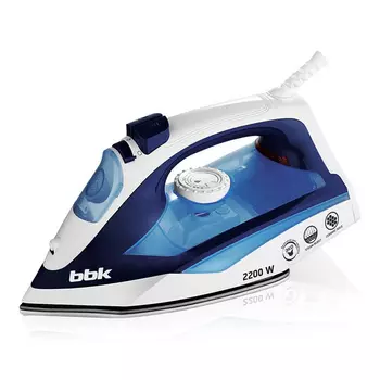 Утюг BBK Dark Blue ISE-2201 2.2 кВт, длина шнура 1.6 м, синий/белый
