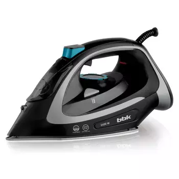 Утюг BBK ISE-2405 2.4 кВт, длина шнура 1.8 м, чёрный/серебро (ISE-2405)