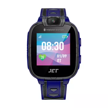 Умные часы детские Jet Kid Assistant, 1.44" IPS, серый/голубой (4607811646685)