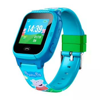 Умные часы детские Jet Kid Peppa Pig, 1.2" TFT, голубой (4607811646692)