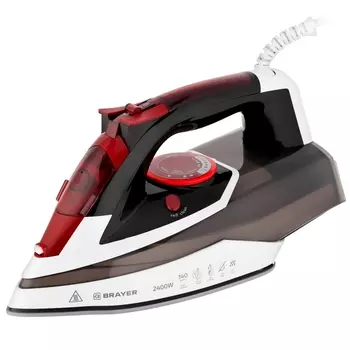 Утюг Brayer 4005BR 2400Вт, 2м, белый/бордовый (4005BR)