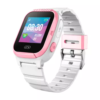 Умные часы детские Jet Kid Tiny, 1.2" TFT, белый/розовый (4607811644070)