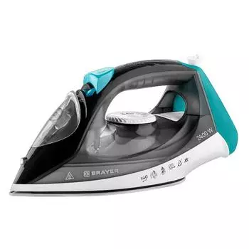 Утюг Brayer BR4008 2.4 кВт, длина шнура 1.9 м, серый/зеленый