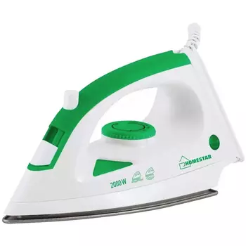 Утюг HomeStar HS-4001 2 кВт, длина шнура 1.5 м, белый/зеленый (004837)