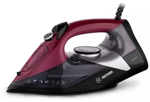Утюг HOTTEK HT-955-009 2600Вт, 1.8м, красный (HT-955-009)