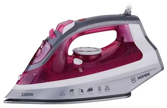 Утюг HOTTEK HT-955-100 2200Вт, 1.8м, розовый (HT-955-100)