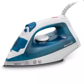 Утюг Maxwell MW-3056 1.8 кВт, длина шнура 1.8 м, бирюзовый/белый (MW-3056)