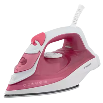 Утюг Scarlett SC-SI30K56 2.4 кВт, длина шнура 1.8 м, розовый/белый (SC-SI30K56)