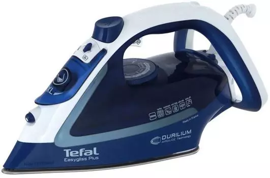 Утюг Tefal FV5735E0 2.5 кВт, длина шнура 2 м, синий/белый (1830007453)
