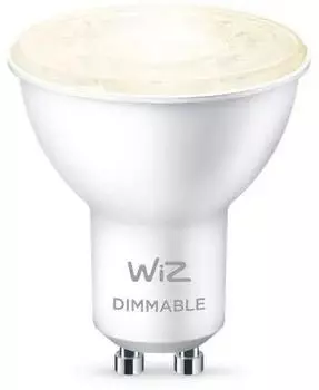 Умная лампа WIZ, 50 Вт, 345лм, 2700-6500К, GU10, WiFi, белый (929002448102)