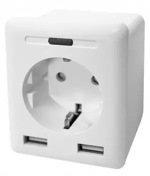 Умная розетка Digma DiPlug 500 Wi-Fi белый (1408330)