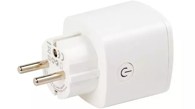 Умная розетка Hikvision DS-PSP1-WE, 2.3 кВт, 10А, RF 868MHz, белый (DS-PSP1-WE)