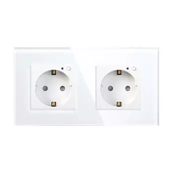 Умная розетка HIPER IoT Outlet W02 Duo, WiFi, Android/iOS, белый (HDY-OW02)