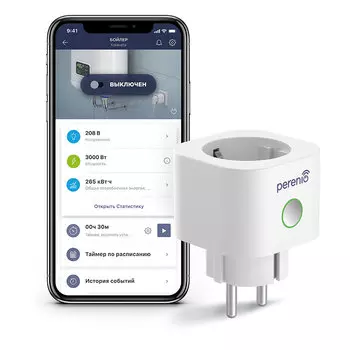 Умная розетка PERENIO Power Link, белая (PEHPL01)