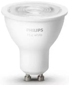 Умная лампа Philips Hue Single Bulb, 5.2 Вт, 400лм, 2700К, GU10, Bluetooth, белый (929001953505)