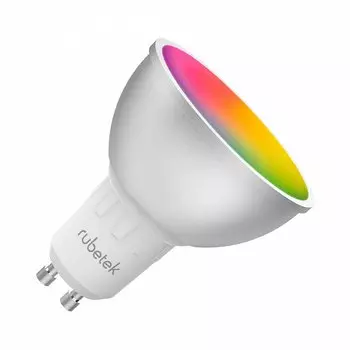 Умная лампа Rubetek RL-3105, GU10, 5W, 460Lm, RGB, WiFi 802.11b/g/n, белый