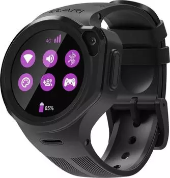 Умные часы детские Elari KidPhone 4GR, 1.3" IPS, черный