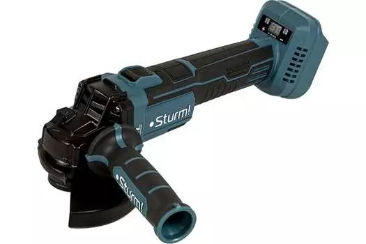 УШМ (болгарка) Sturm! CAG1812BLE, аккумуляторная, 12.5 см, 9000 об/мин, Li-Ion, 18 В, регулировка частоты вращения, 2.1 кг (CAG1812BLE), Поставляется без аккумулятора и зарядного устройства!