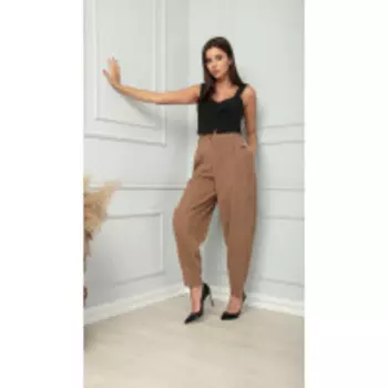Брюки Sandyna-13830 В цвете: Коричневый; Размеры: 50,52,46,48,54,44