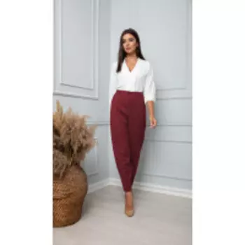 Брюки Sandyna-13859/2 В цвете: Красный; Размеры: 50,52,46,48,54,44