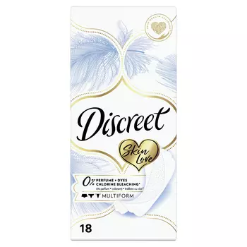 Женские ежедневные прокладки Discreet Multiform Skin Love 18 шт