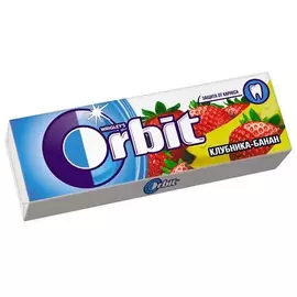 Жевательная резинка Orbit Клубника-банан, 13,6 г