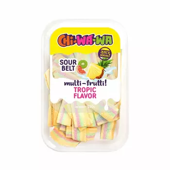 Жевательный мармелад Chi-wa-wa Ремешок с тропическим вкусом, 250 г