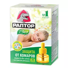 Жидкость раптор от комаров bio с экстрактом ромашки