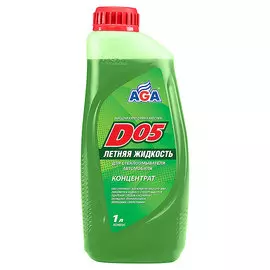 Стеклоомывающая жидкость Aga d05 концент летний (1:5), 1л