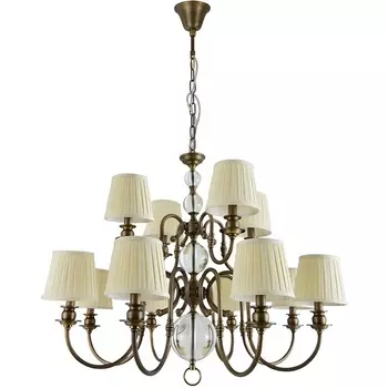 Подвесная люстра Newport 3100 3112/С black brass без абажуров