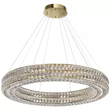 Подвесная люстра Odeon Light 4926/98L золото/металл/хрусталь Panta LED 98W 4000K 5850Лм