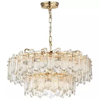 Подвесная люстра каскадная Odeon Light Bullon 5069/22 золото/прозрачный/металл/хрусталь E14 22*40W BULLON