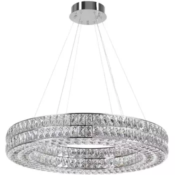 Подвесная люстра Odeon Light Panta 4927/85L хром/металл/хрусталь LED 85W 4000K 5074Лм