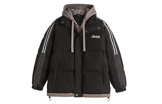 Пуховик унисекс Jeep, темно-синий