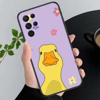 Чехол для телефона с уткой для Samsung S24 S23 S22 S21 S20 Ultra S20 S22 S21 S10E S20 FE S24 Plus S20 ULTRA