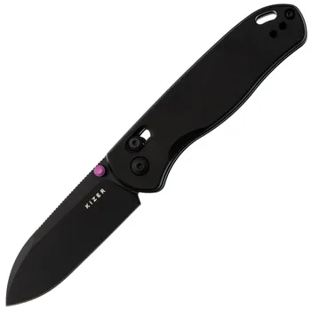 Складной нож Kizer Drop Bear Black, сталь 154CM, рукоять алюминий