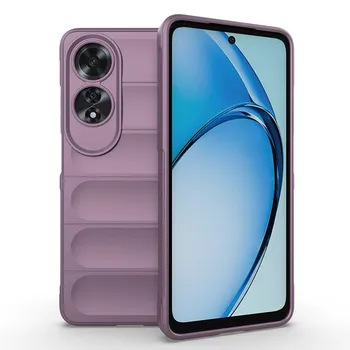 Для Oppo A80 A60 матовый матовый анти-отпечатков пальцев супер противоударный объектив все включено силиконовый чехол задняя защитная крышка Shell A60 чёрный