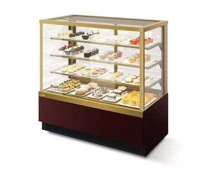 Витрина кондитерская Chilz Vete Kub Lux 130 шоколад/золотой глянец