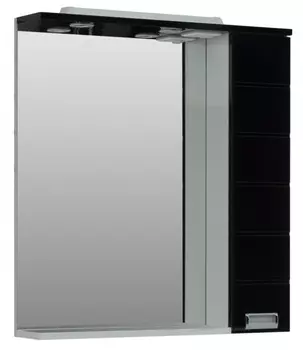 Зеркало-шкаф Aquanet Сити 85 00170560 белый / черный