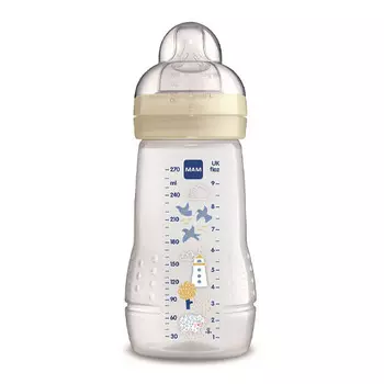 MAM Easy Active Бутылочка для кормления 270 мл бежевая 2+ месяцев (MAM, Бутылочки для кормления и чашки)