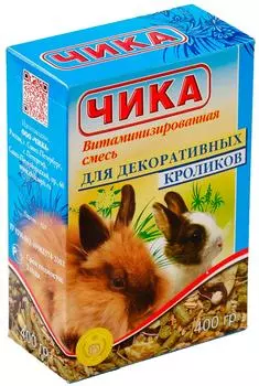 Смесь для грызунов Чика витаминизированная для декоративных кроликов 400г