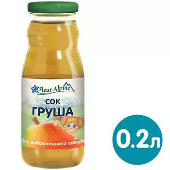 Сок Fleur Alpine Груша с 4 месяцев 200мл (упаковка 3 шт.)