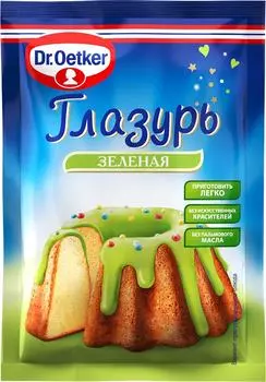 Смесь Dr. Oetker Пищевая глазурь зеленая 90г