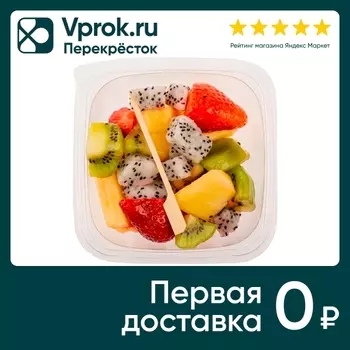 Смесь фруктов ананас киви клубника питахайя Шеф Перекресток 200г
