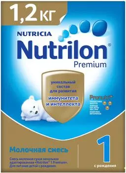 Смесь Nutrilon 1 Premium молочная С 0 месяцев 1.2кг