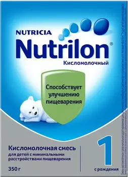 Смесь Nutrilon Кисломолочная 1 С 0 месяцев 350г