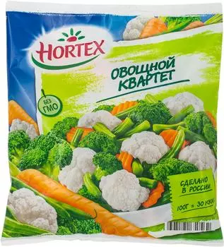 Смесь овощная Agama Овощной квартет быстрозамороженная 400г