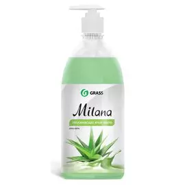 Мыло жидкое MILANA 1л с дозатором алоэ вера
